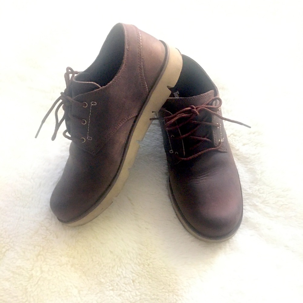 Timberland Brown Oxford Shoes for Boys, 5.5 Youth